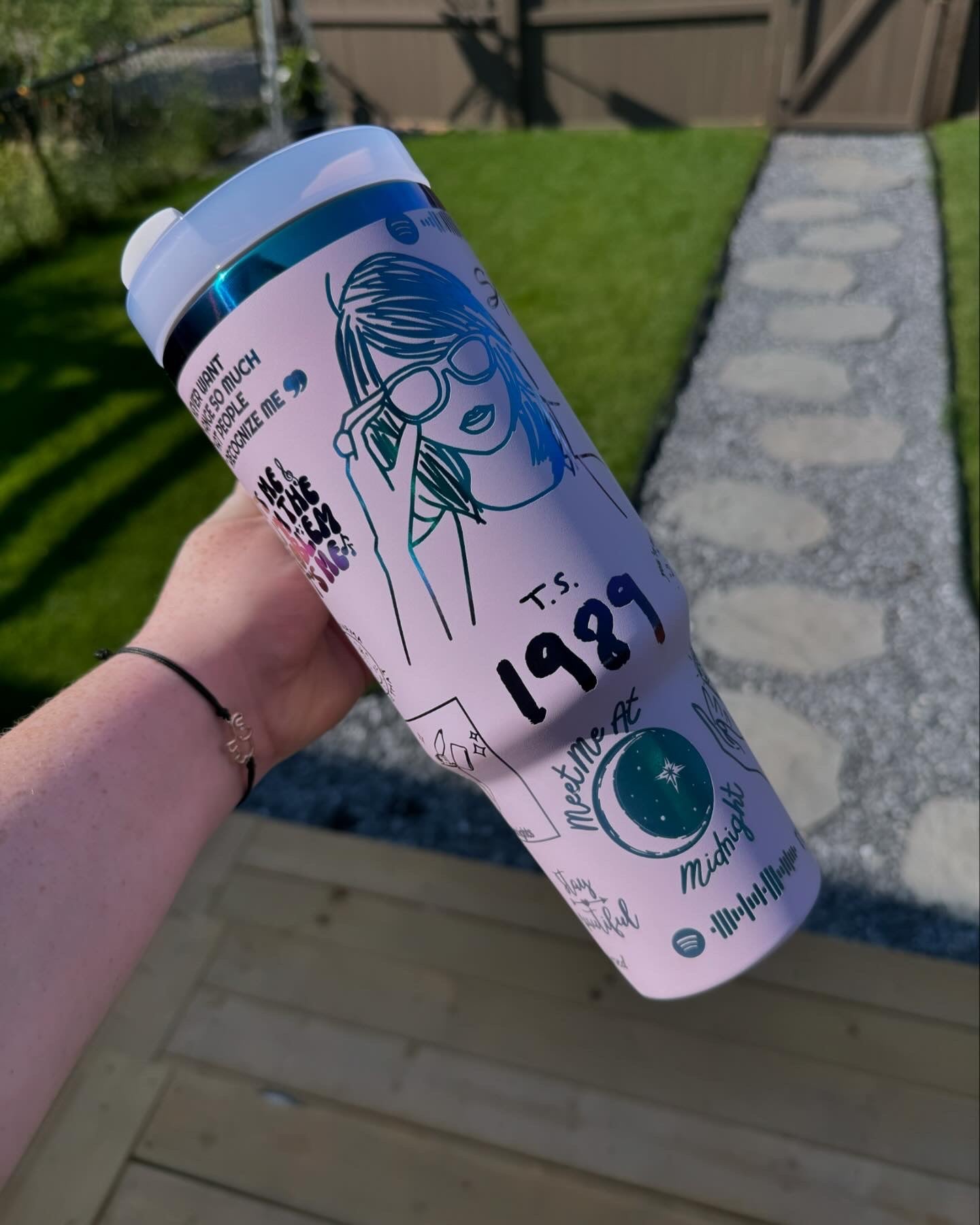 Tswift engraved tumbler