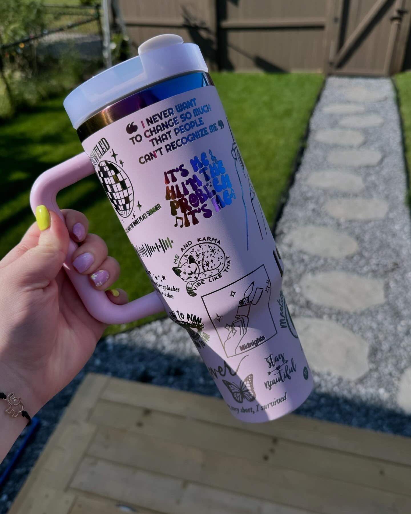 Tswift engraved tumbler