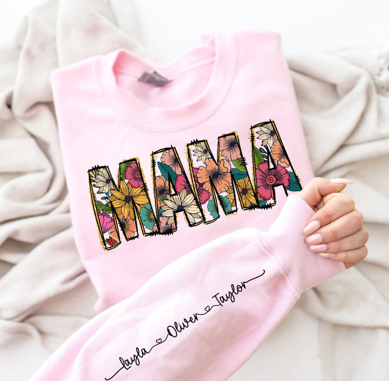 Mama floral with names